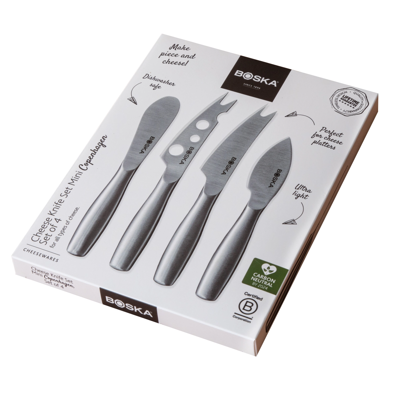 Couteaux à fromage mini copenhagen acier inox 176x146x21mm