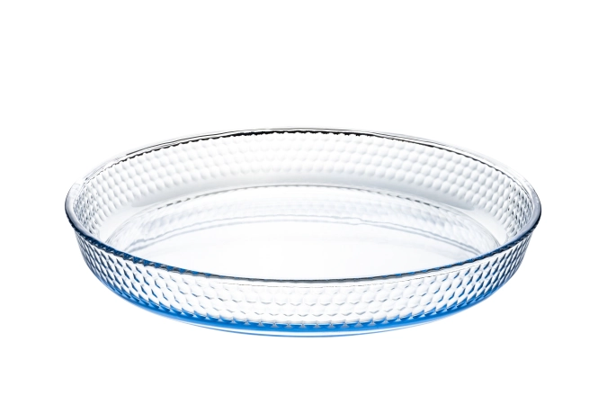 Plat à four rond avec gaufrage 32cm