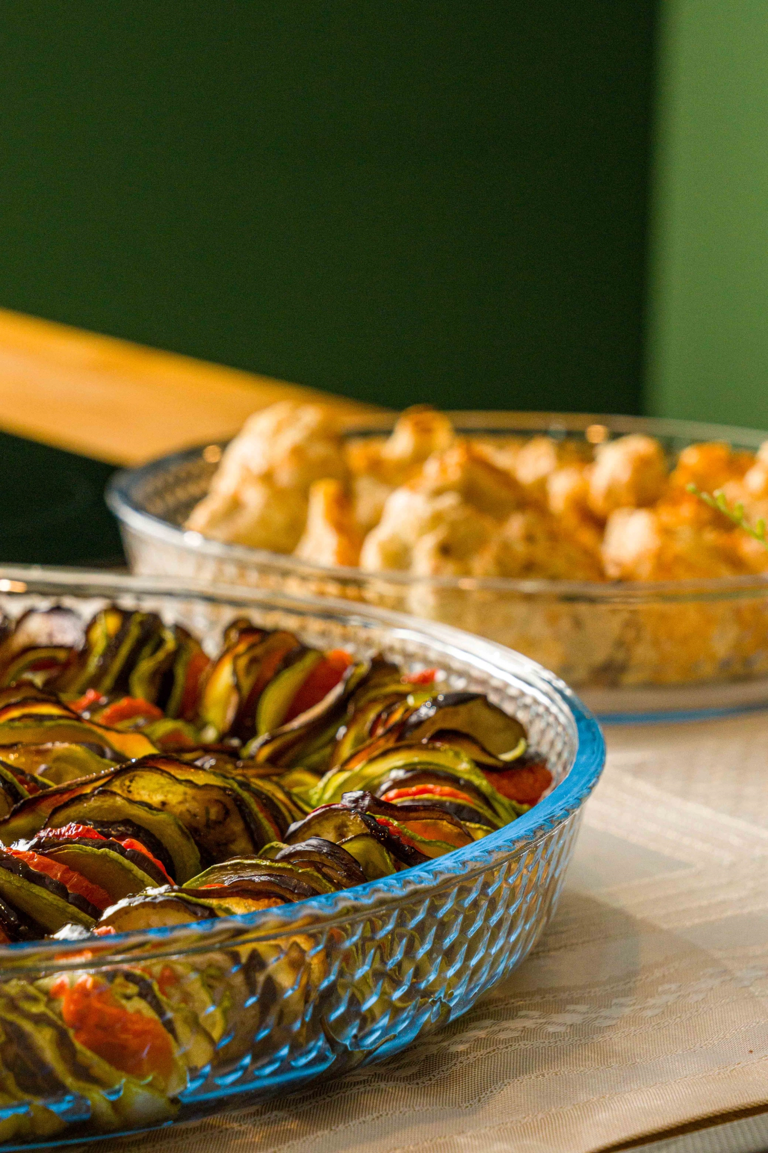 Auflaufform mit Wabenprägung