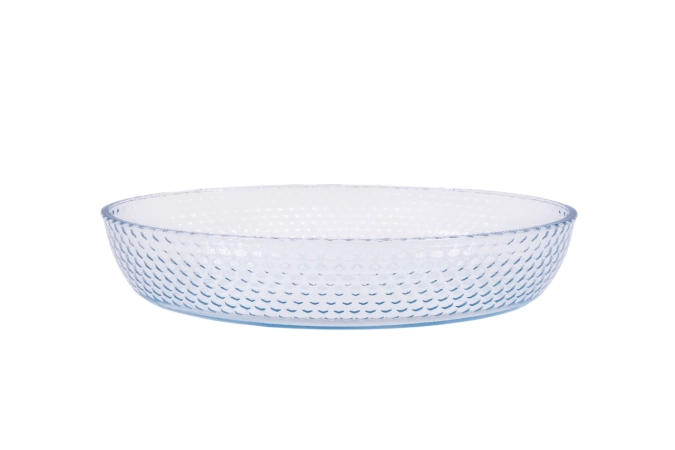 Plat à four ovale en nid d'abeille 34.8x24cm