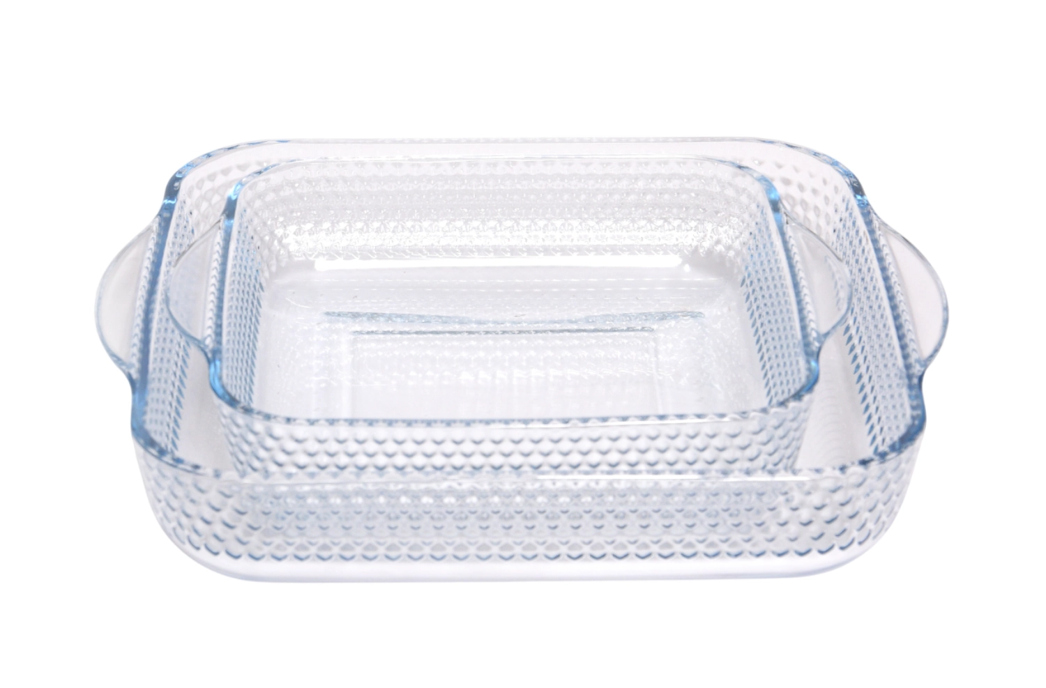 2er Set Auflaufform mit Wabenprägung