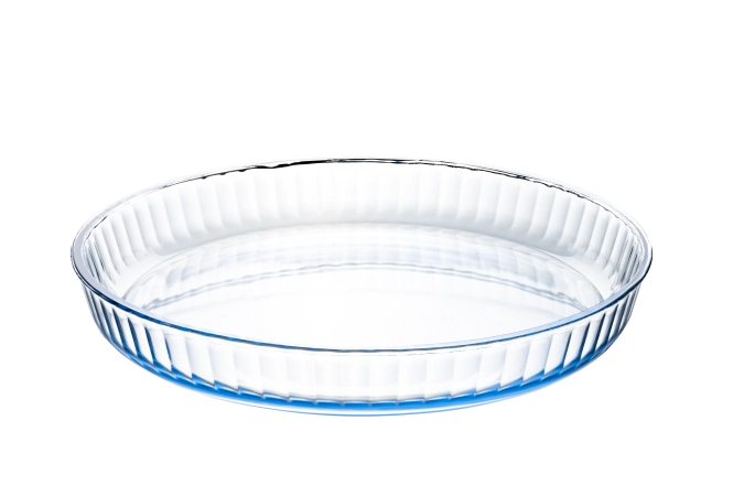 Plat à four rond avec gaufrage 32cm