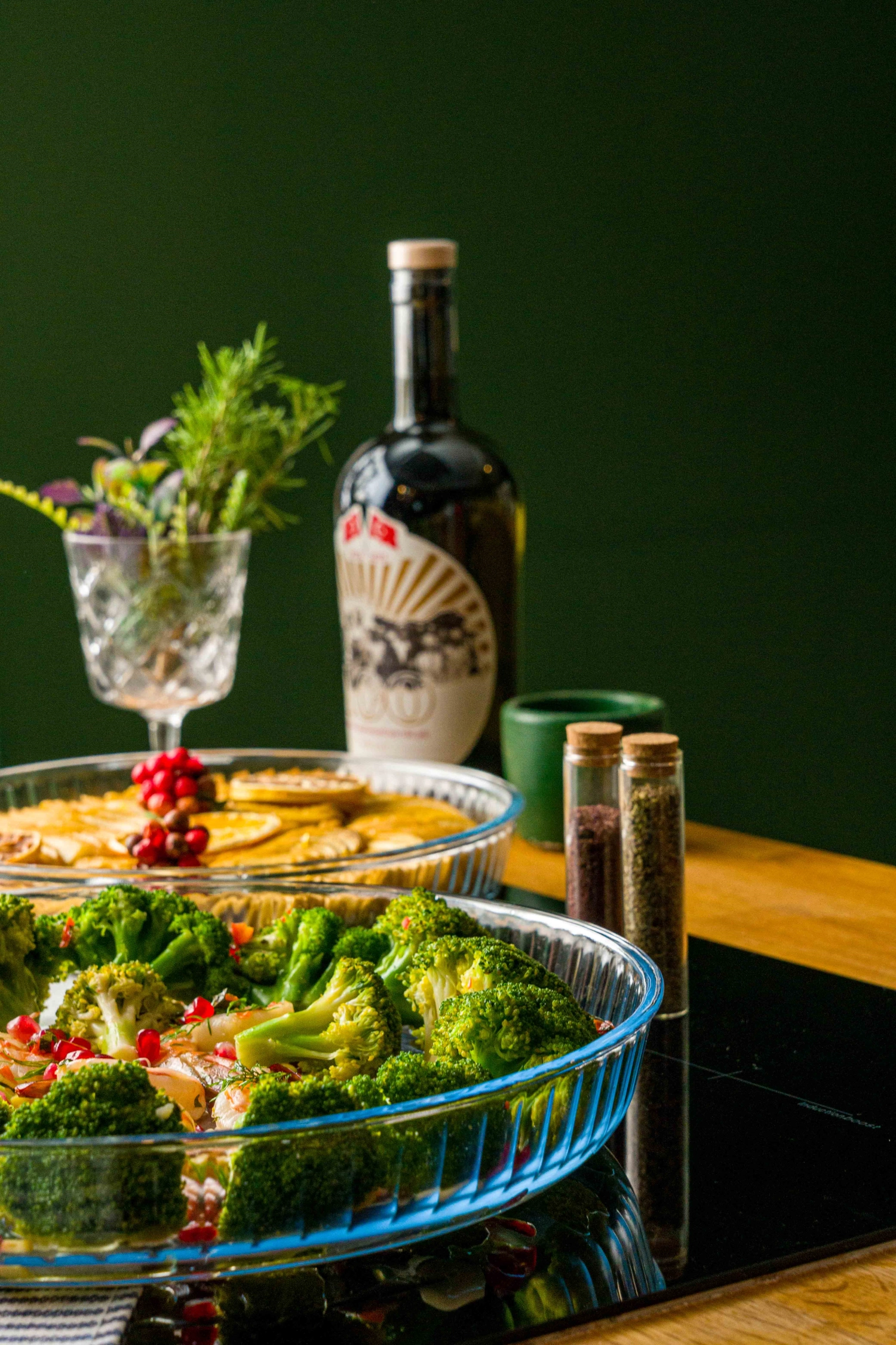 Lot de 2 plats à gratin ronds avec gaufrage