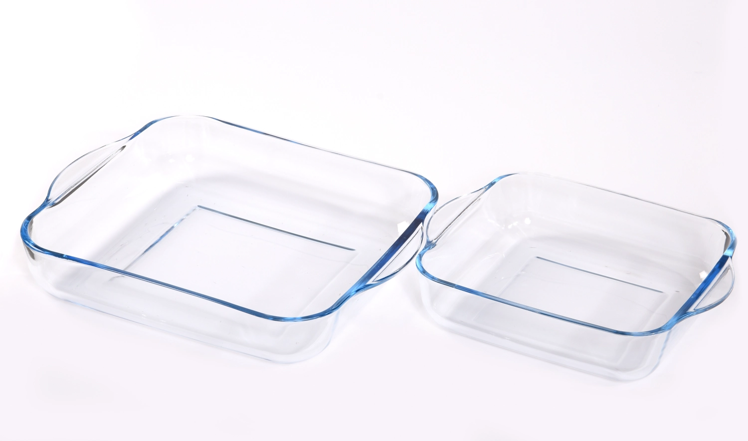 Lot de 2 plats à gratin carr.