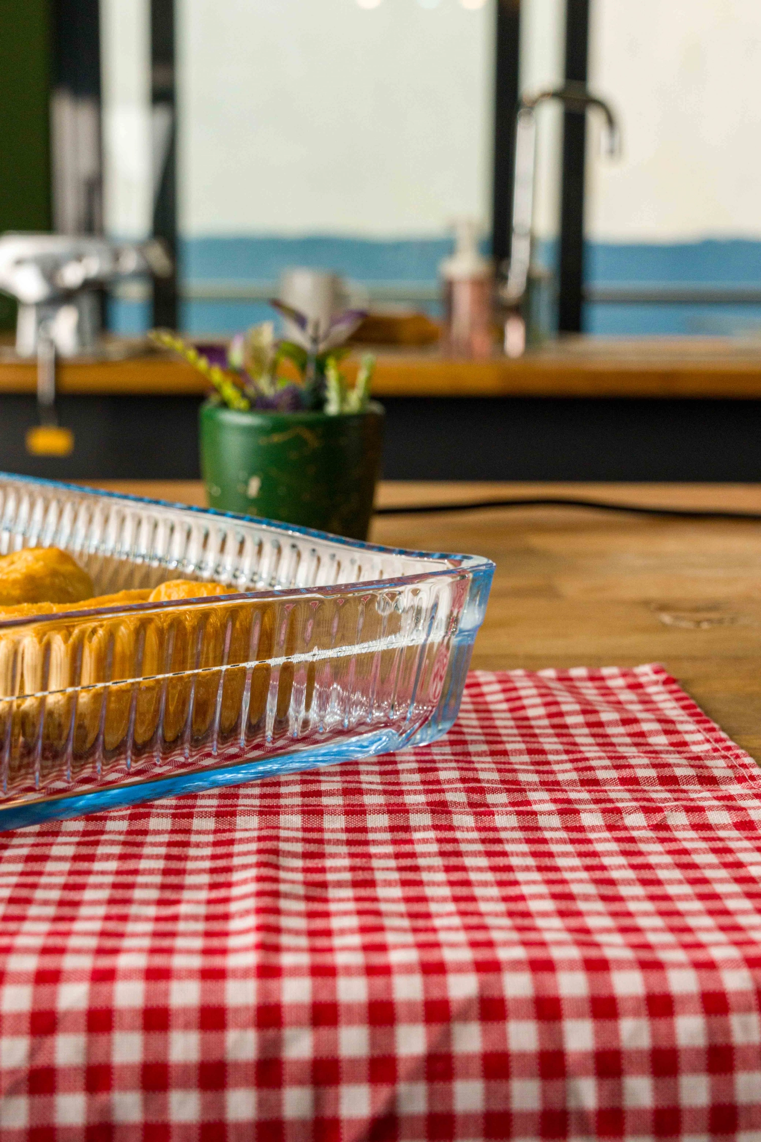 Auflaufform mit Prägung