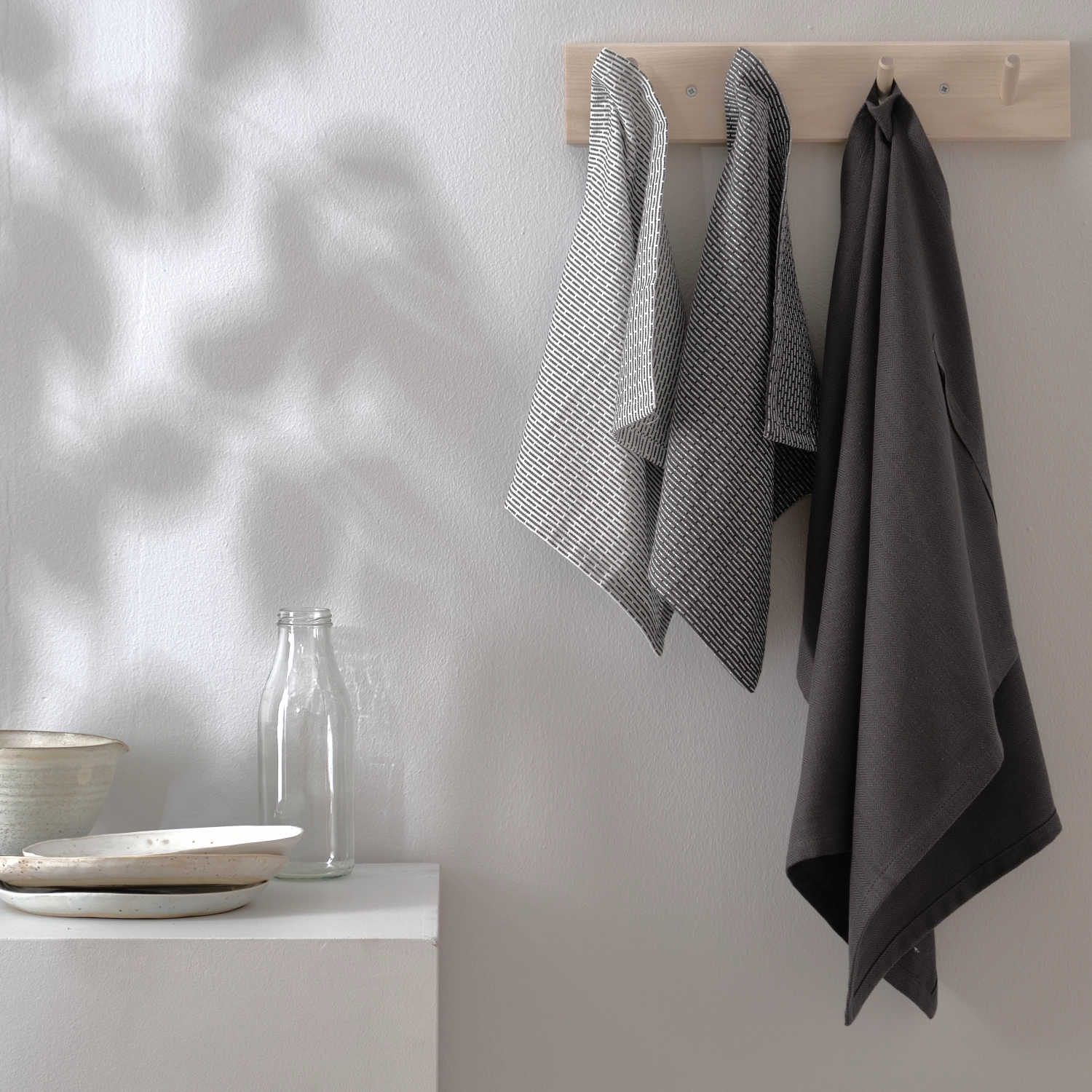 3er Set Geschirr- und Spültuch