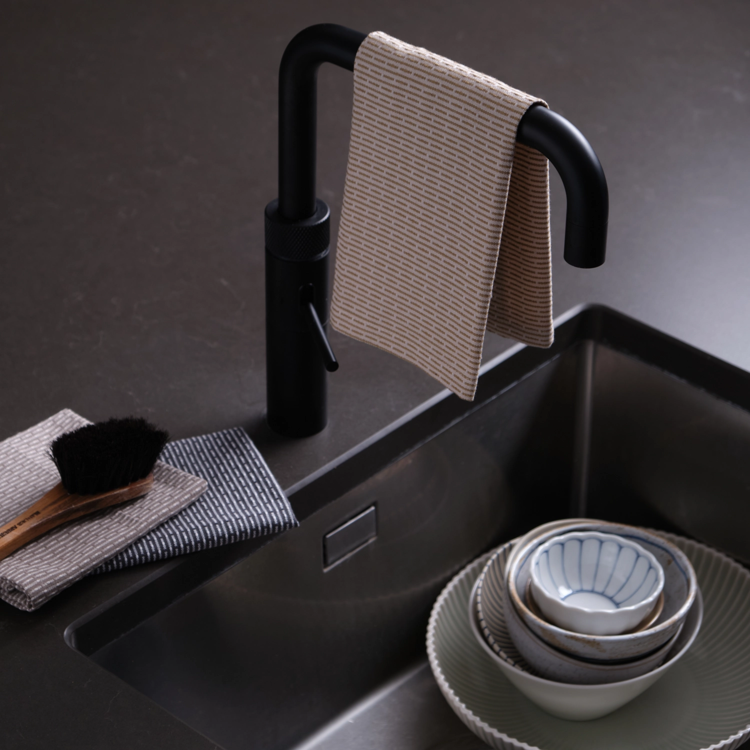 Set de 3 chiffon mouillé