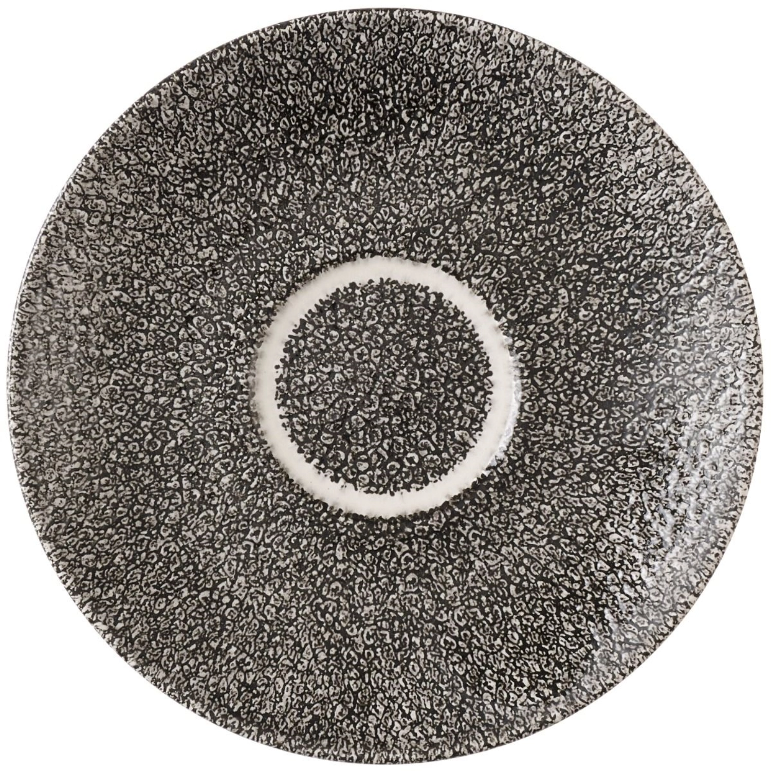 S.P. Raku Quartz Black Cappuccino Untertasse