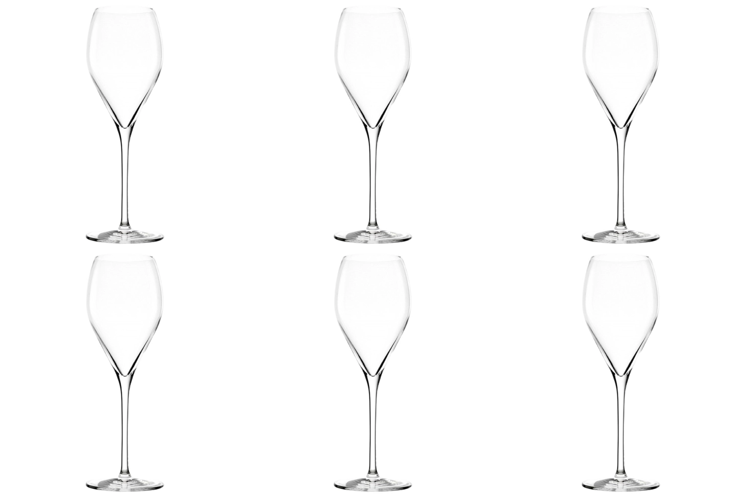 6er Set Sparkling&Water Champagnerglas 343ml 1dl geeicht