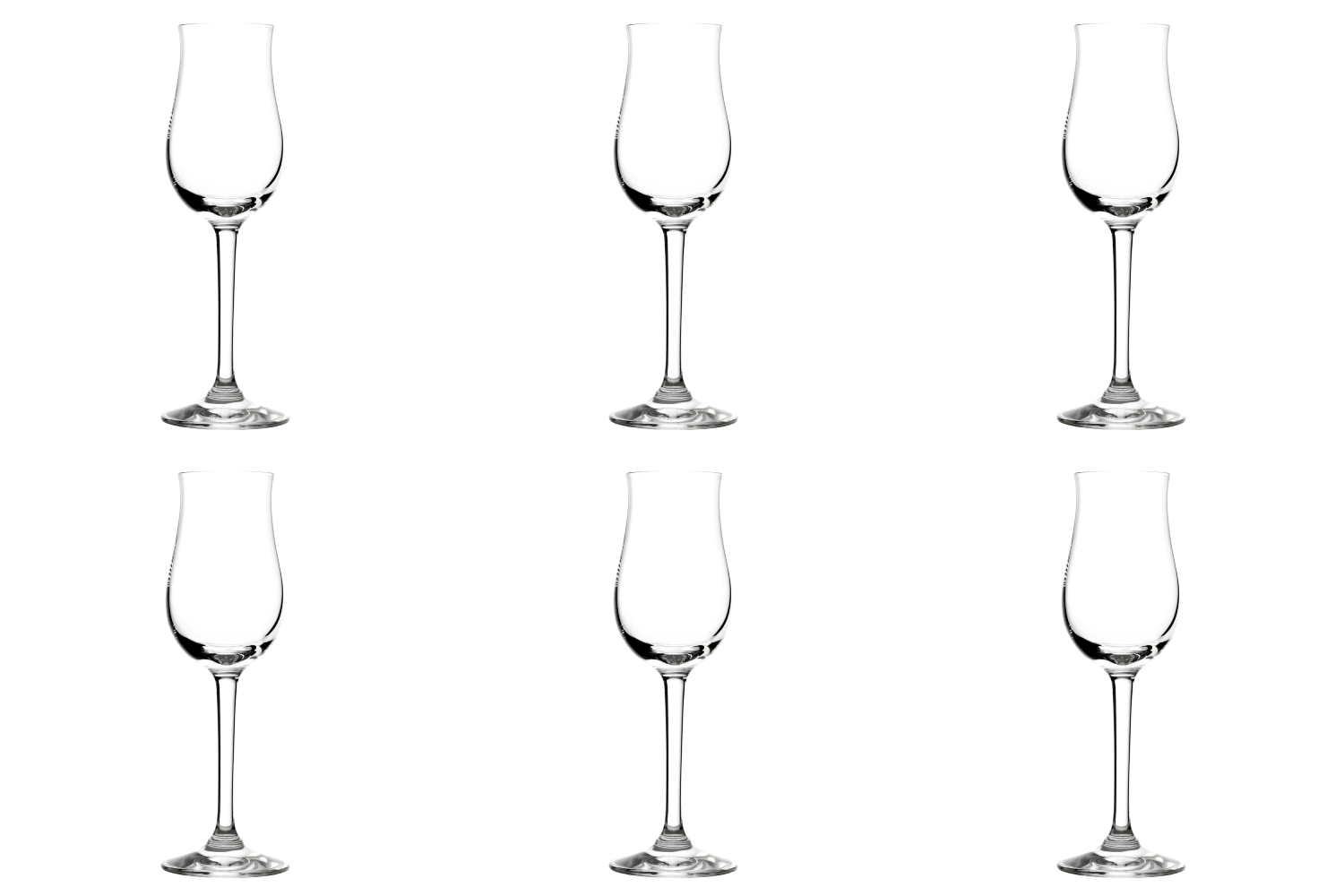 6er Set Bar&Liqueur Destillat 104ml 5cl geeicht