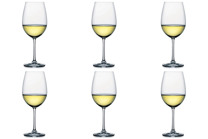 6er Set Winebar Weisswein-Kelch