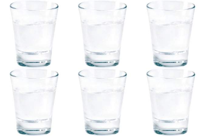 6er Set Caffeino Wasserglas