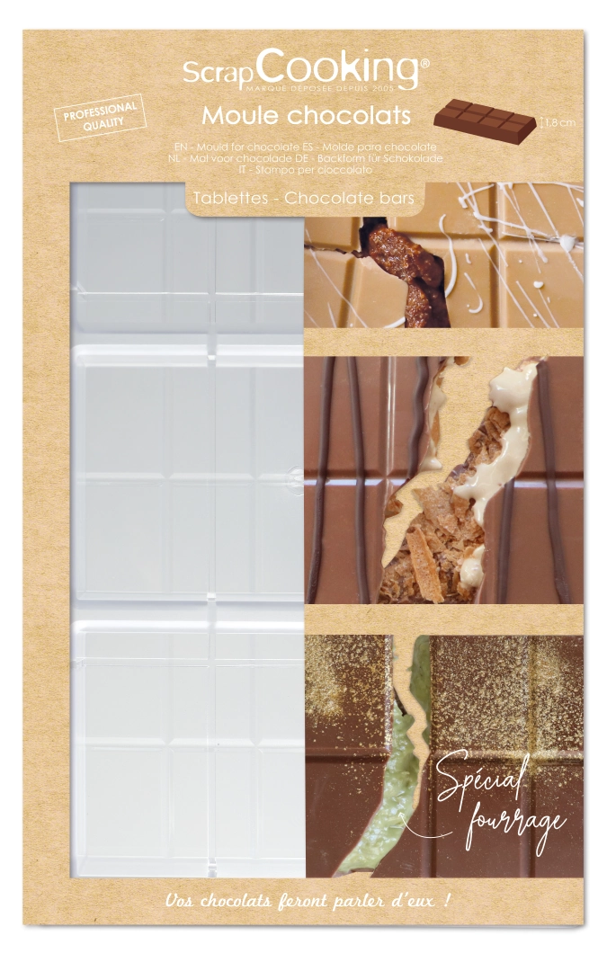 Moule à chocolat pour tablette de chocolat