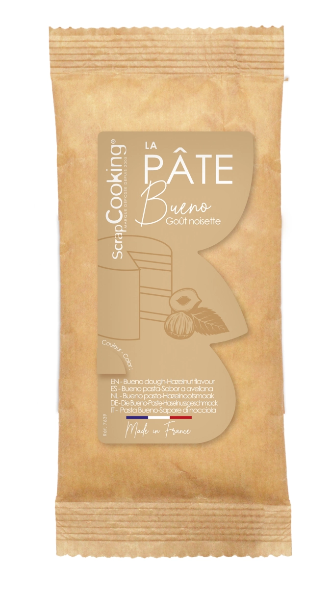 Pâte chocolat pour modelage aromatisée noisette