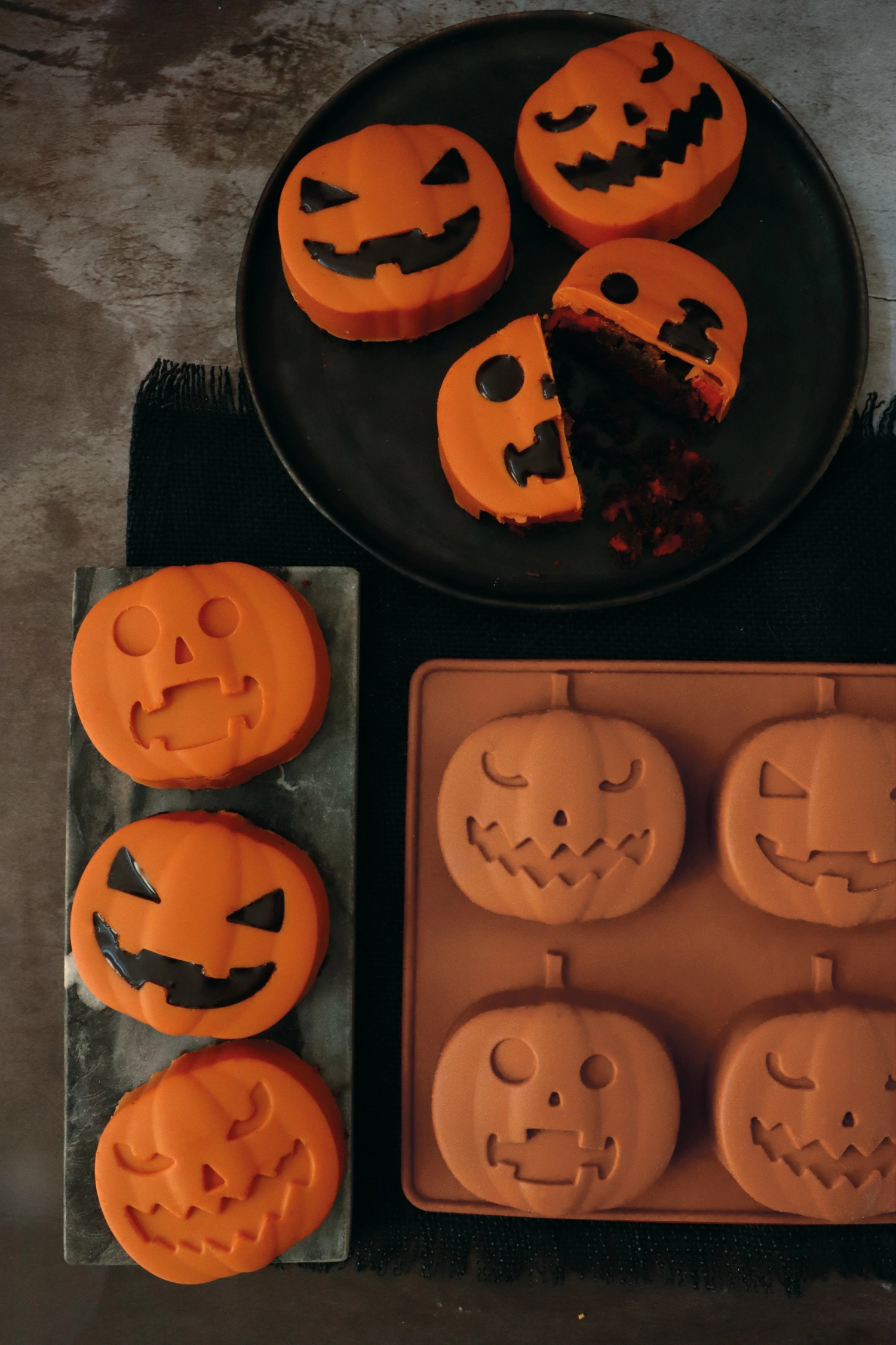 Moule à pâtisserie pour 6 citrouilles