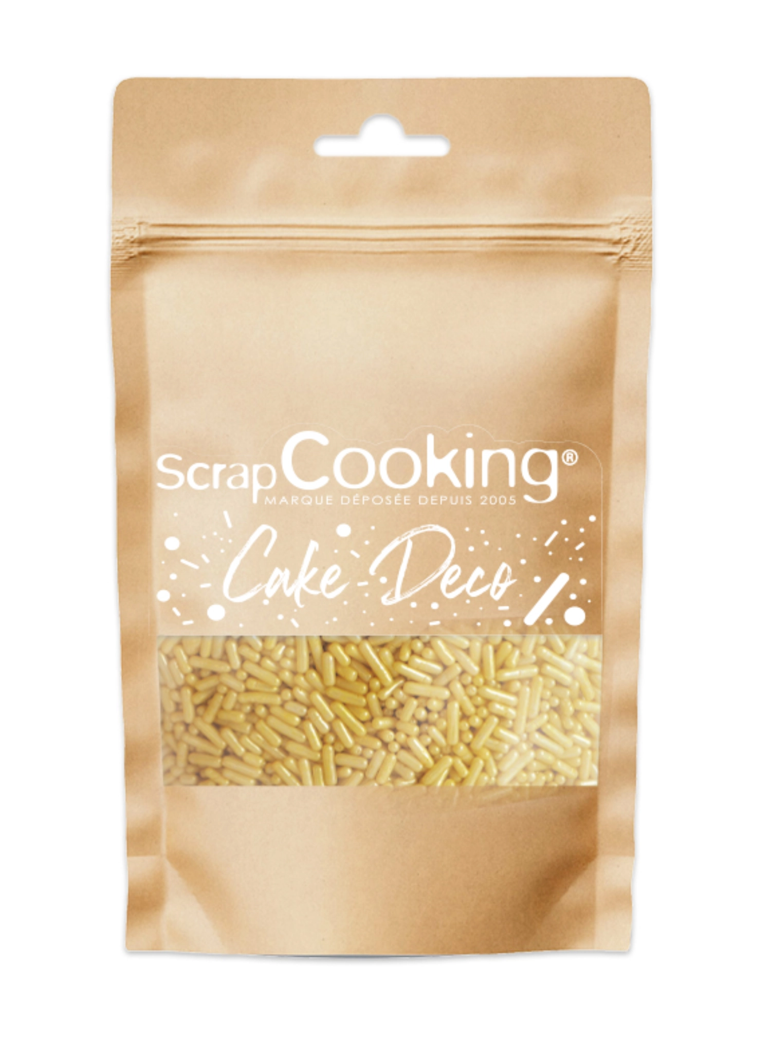 Décors sucrés vermicelles dorés