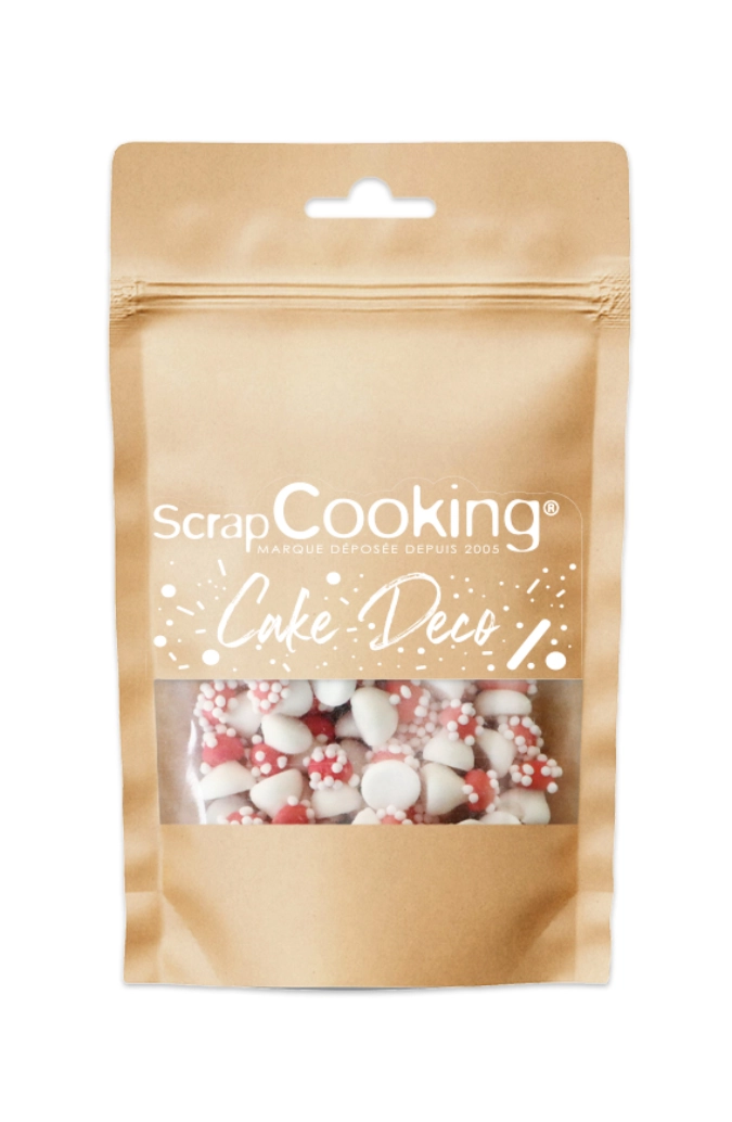 Décors sucrés mini champignons