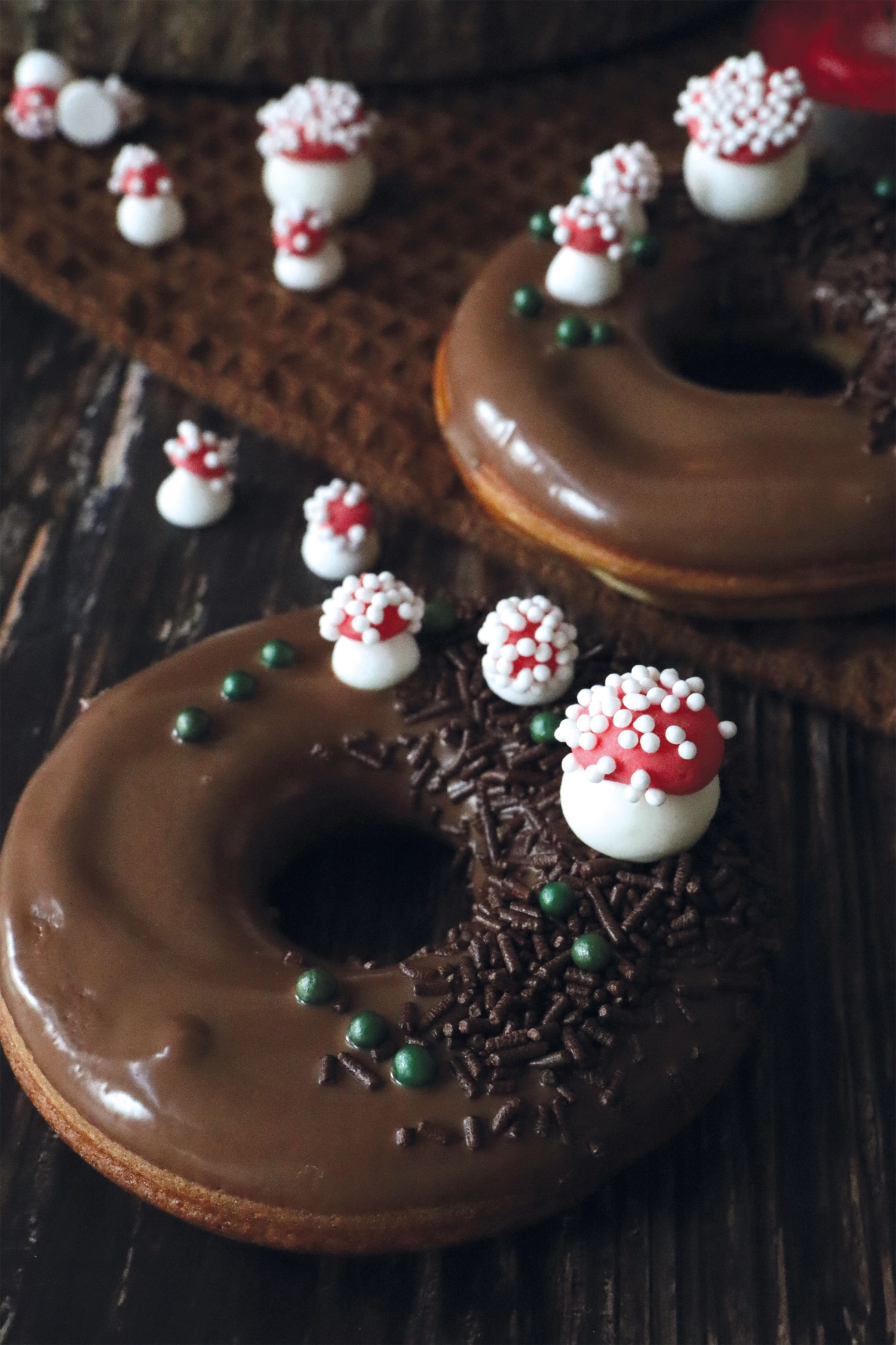 Décors sucrés gros champignon