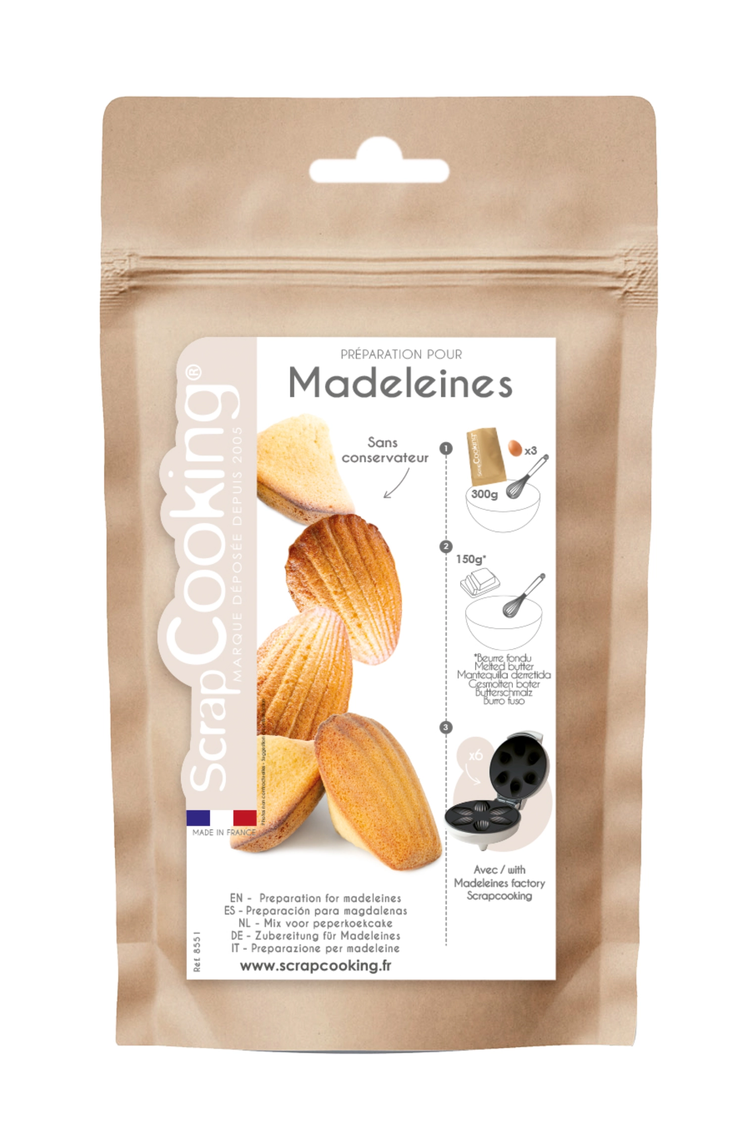 Mélange prêt pour madeleines