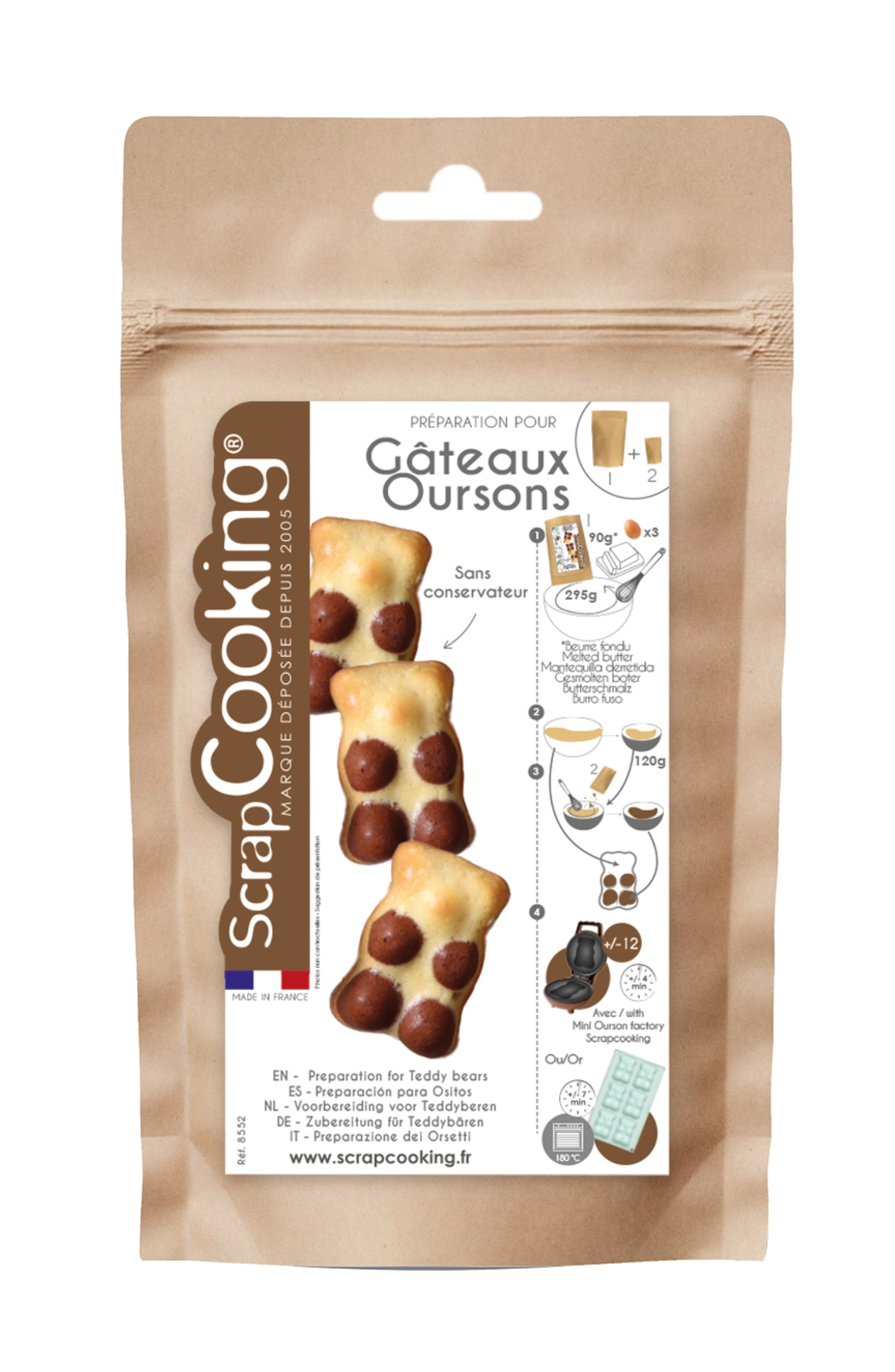 Fertigmischung für Teddybär Kuchen