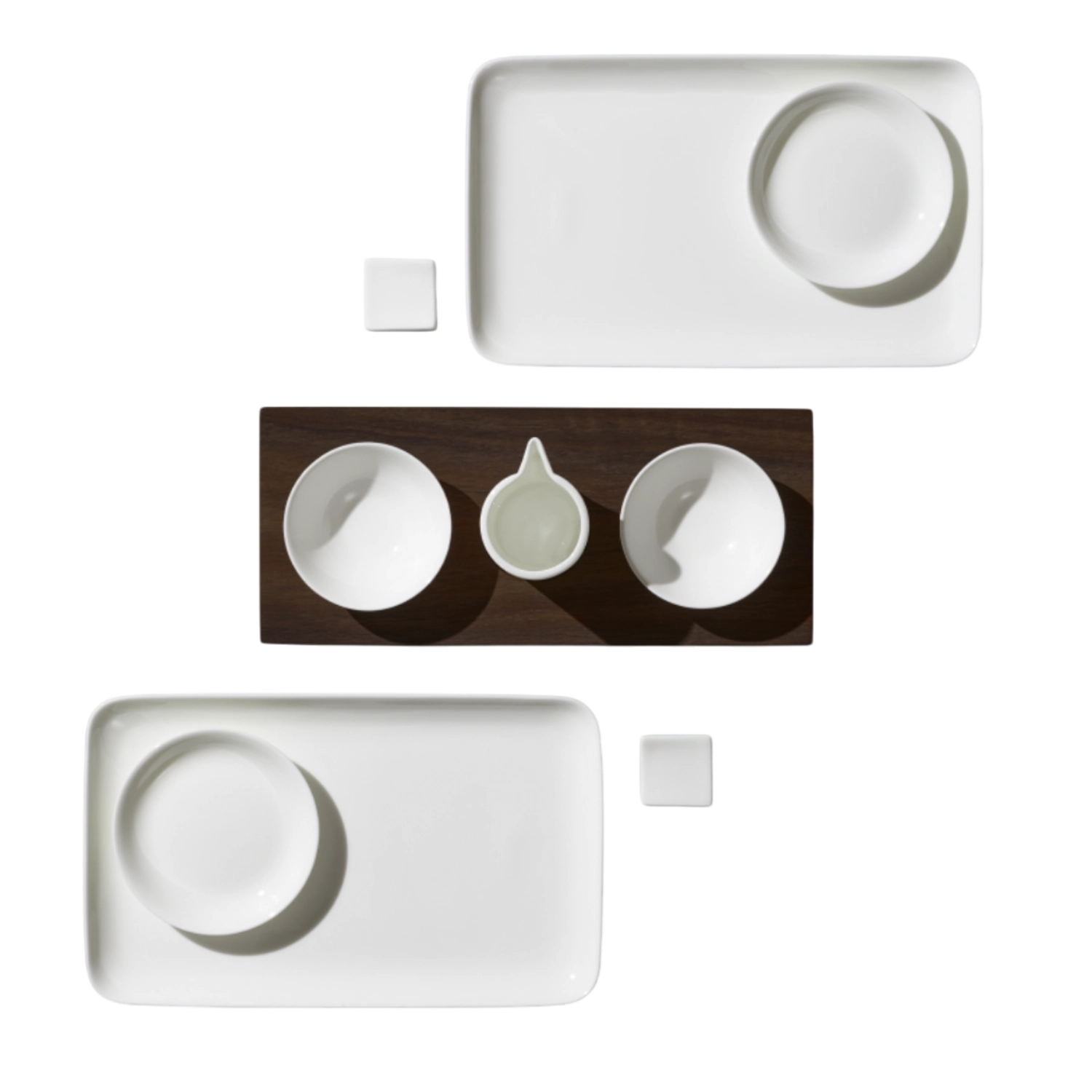 10-teilig Sushi Set mit Holztablett