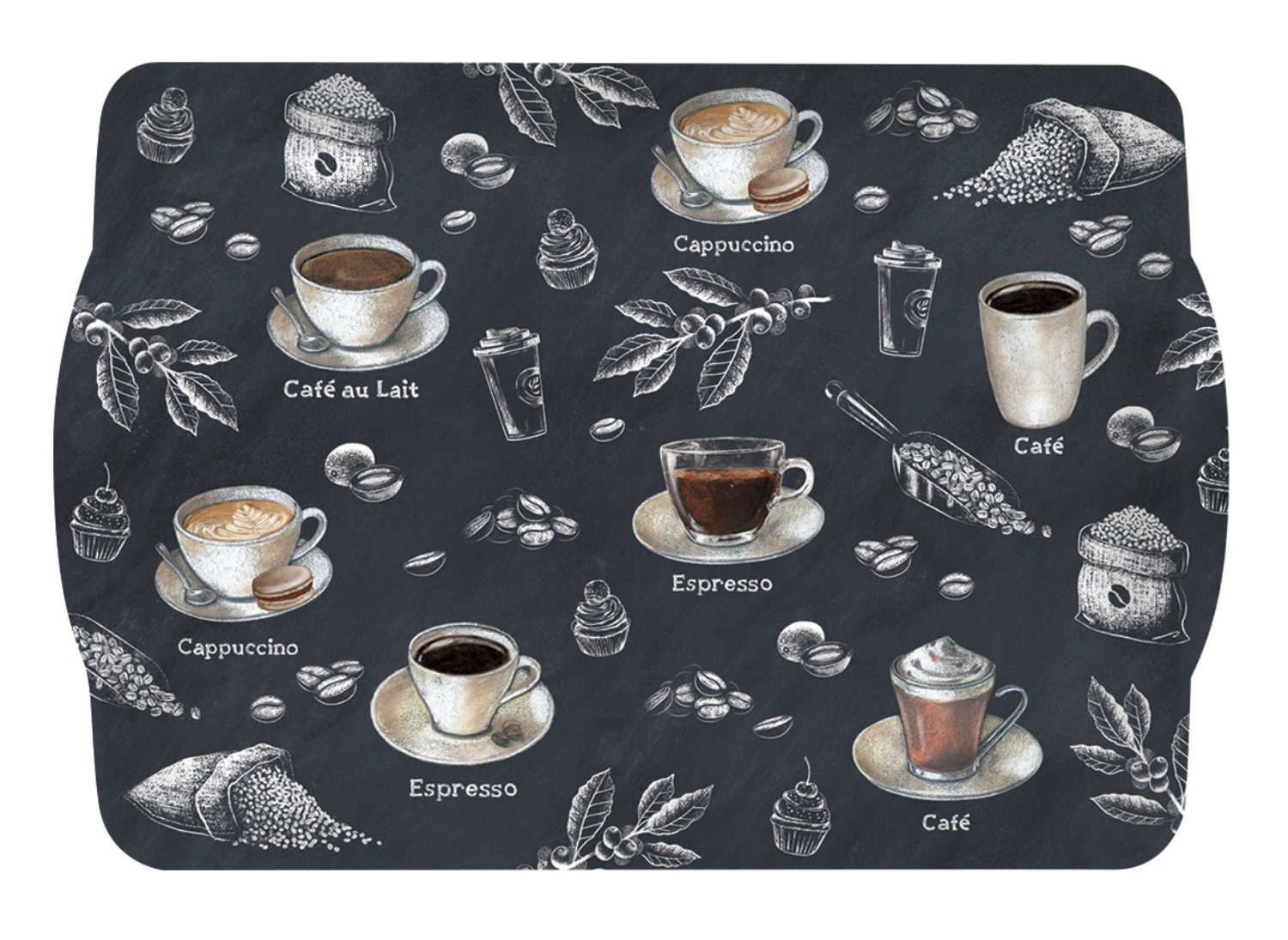 Plateau Barista avec poignées