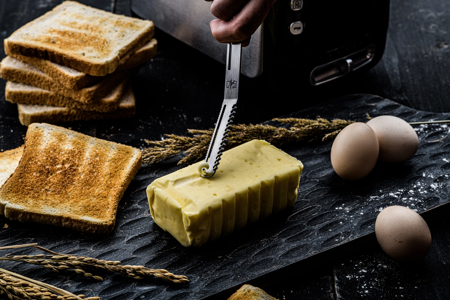 Set de 6 couteaux à fromage et à beurre en acier