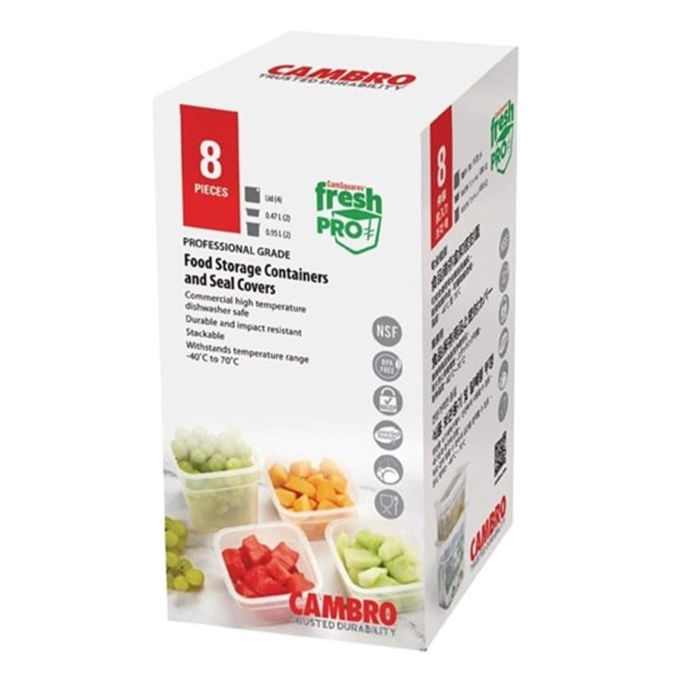 8tlg. Fresh Pro CamSquares Set, 0.95l & 0.47l