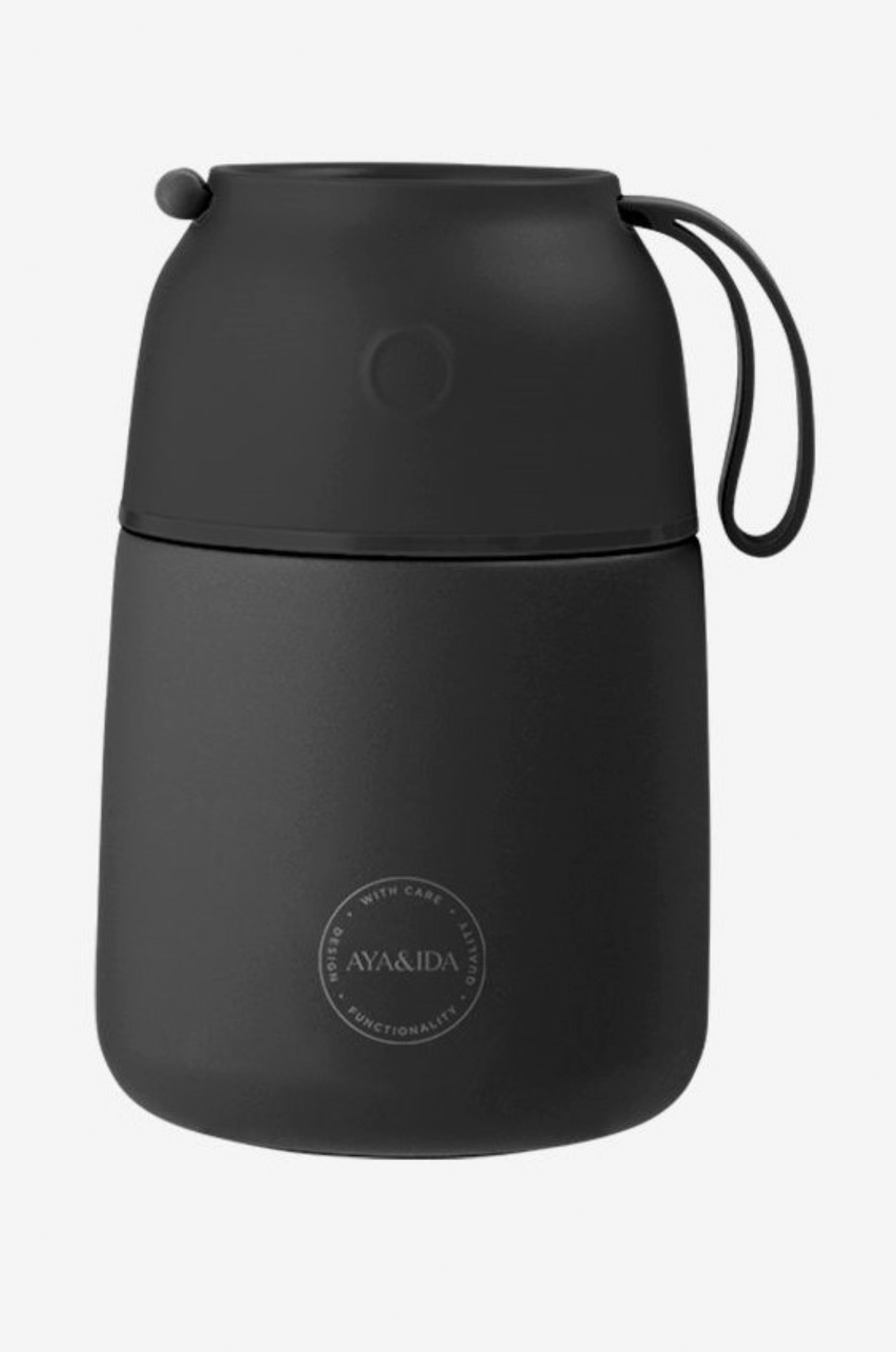 Food'ie Lunch Box 500ml Matte Black