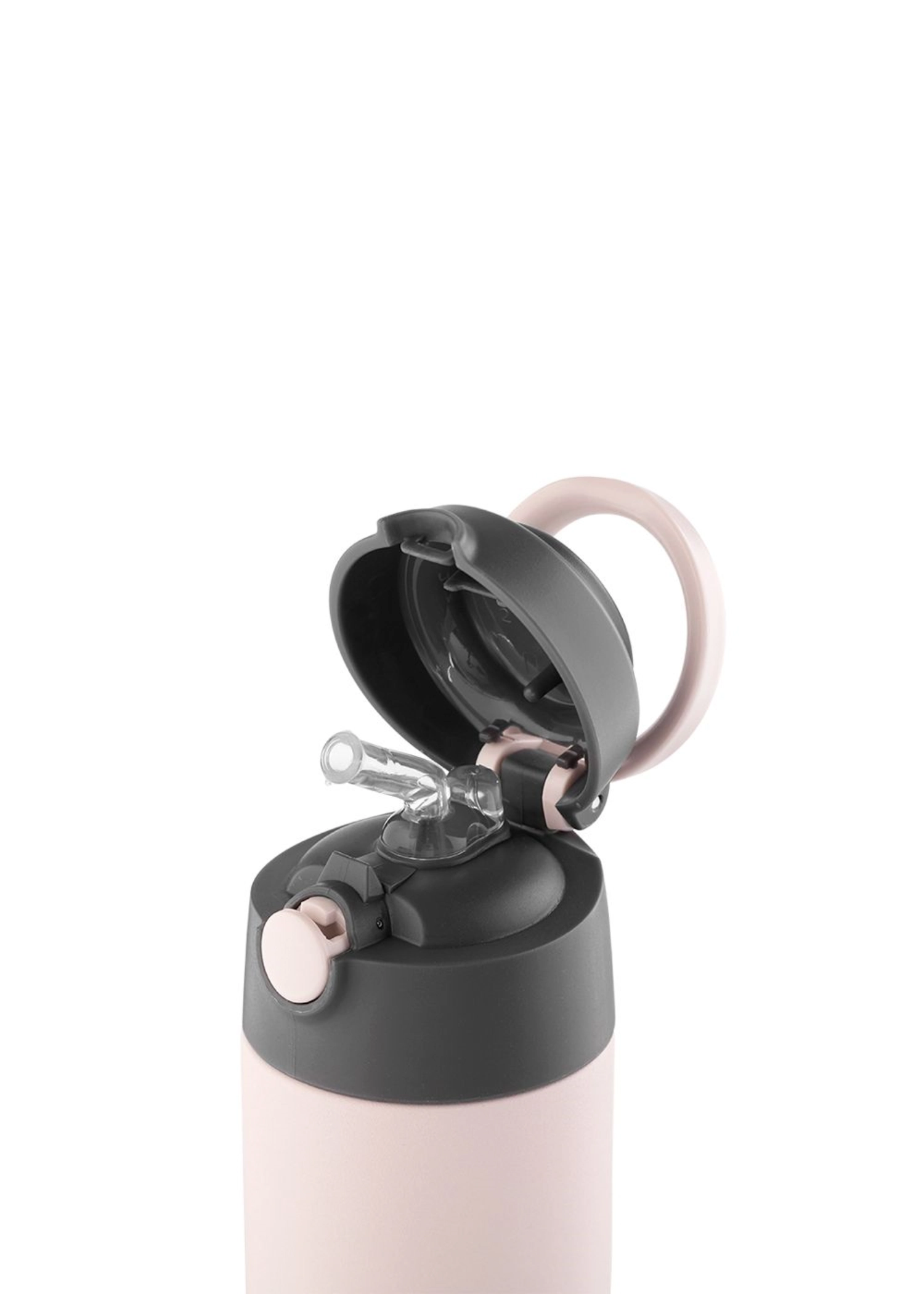 Kids Straw Bottle 350ml Soft Rose