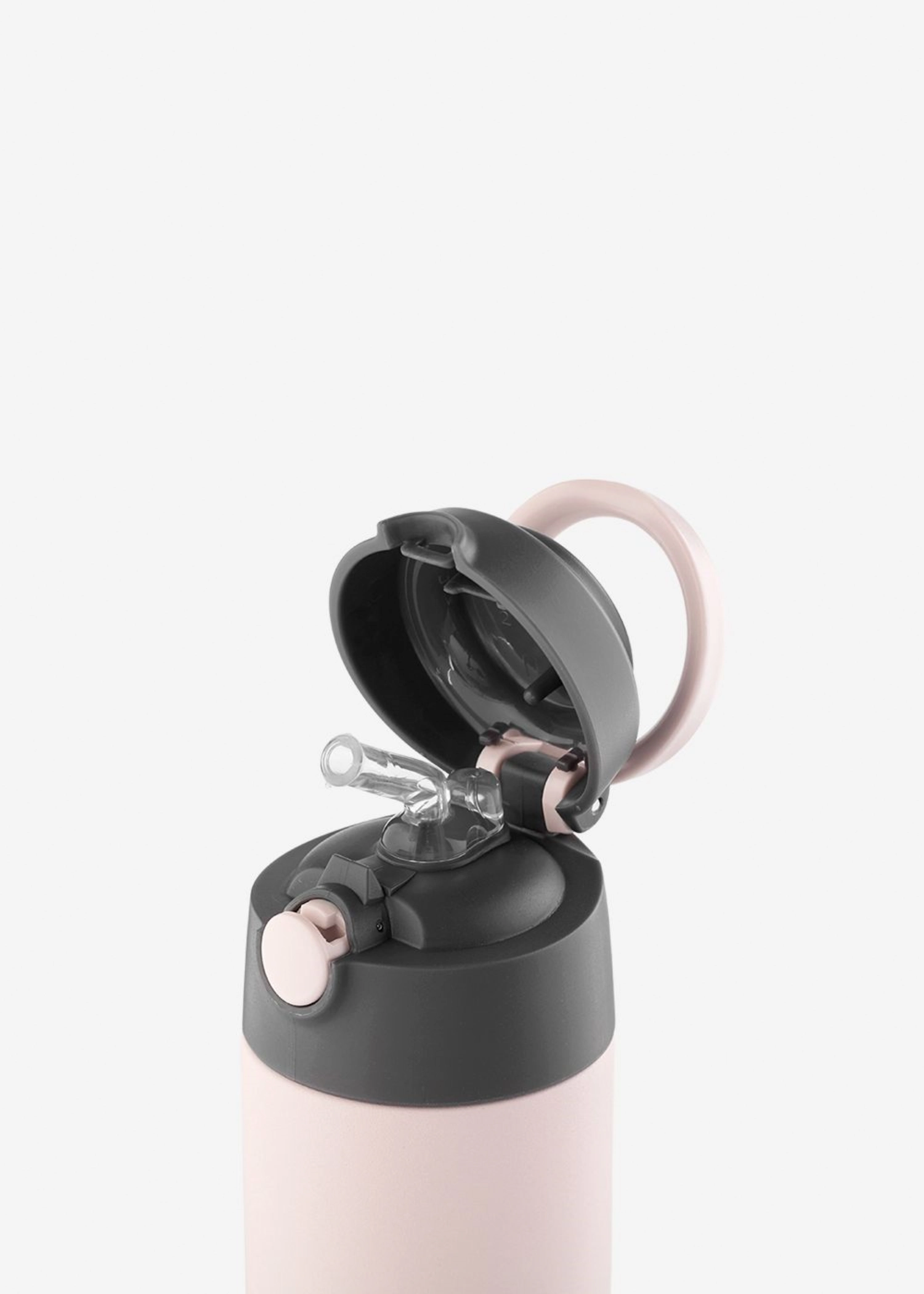 Kids Straw Bottle 350ml Soft Rose