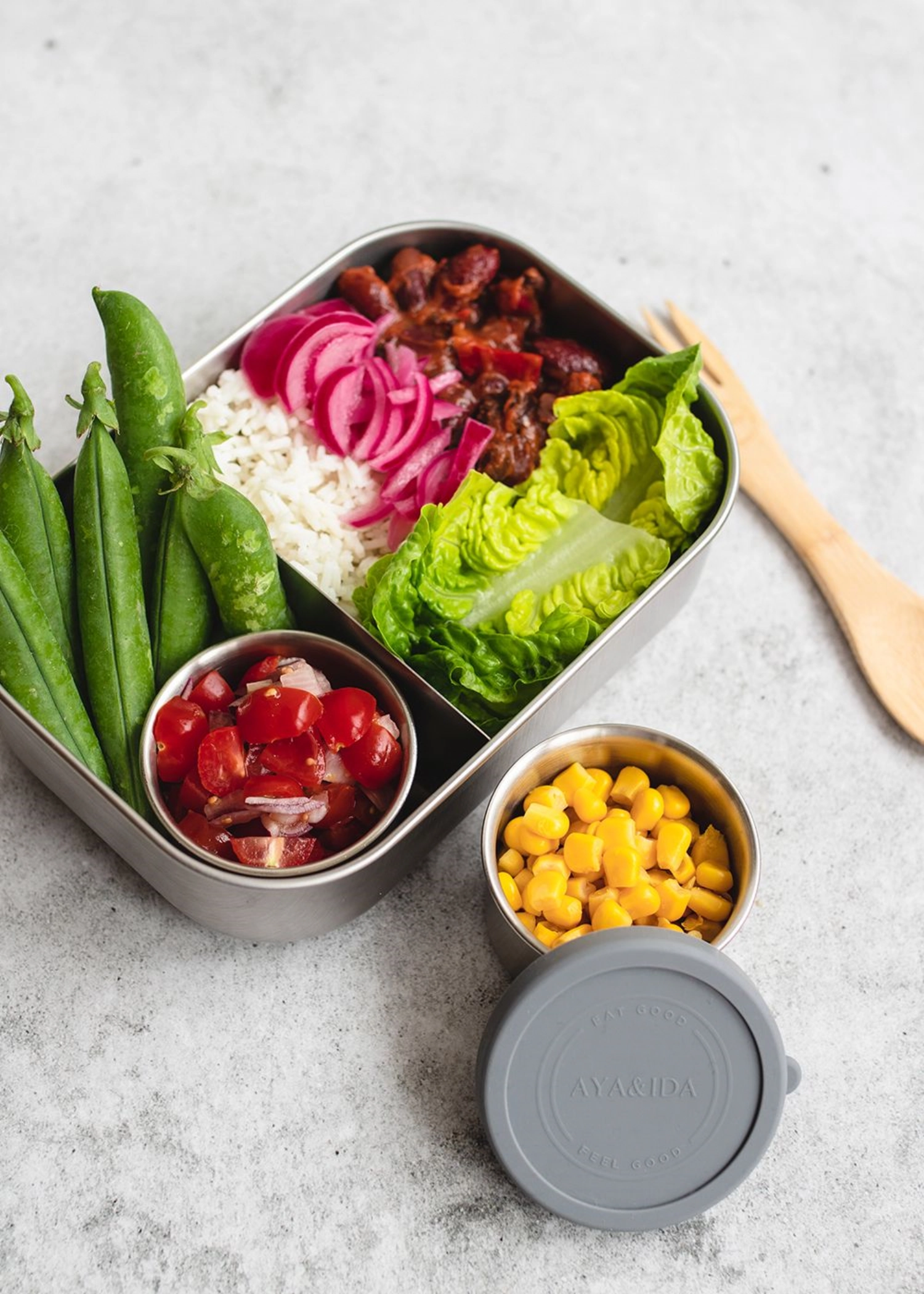 Lunch Box 1000ml Dark Grey