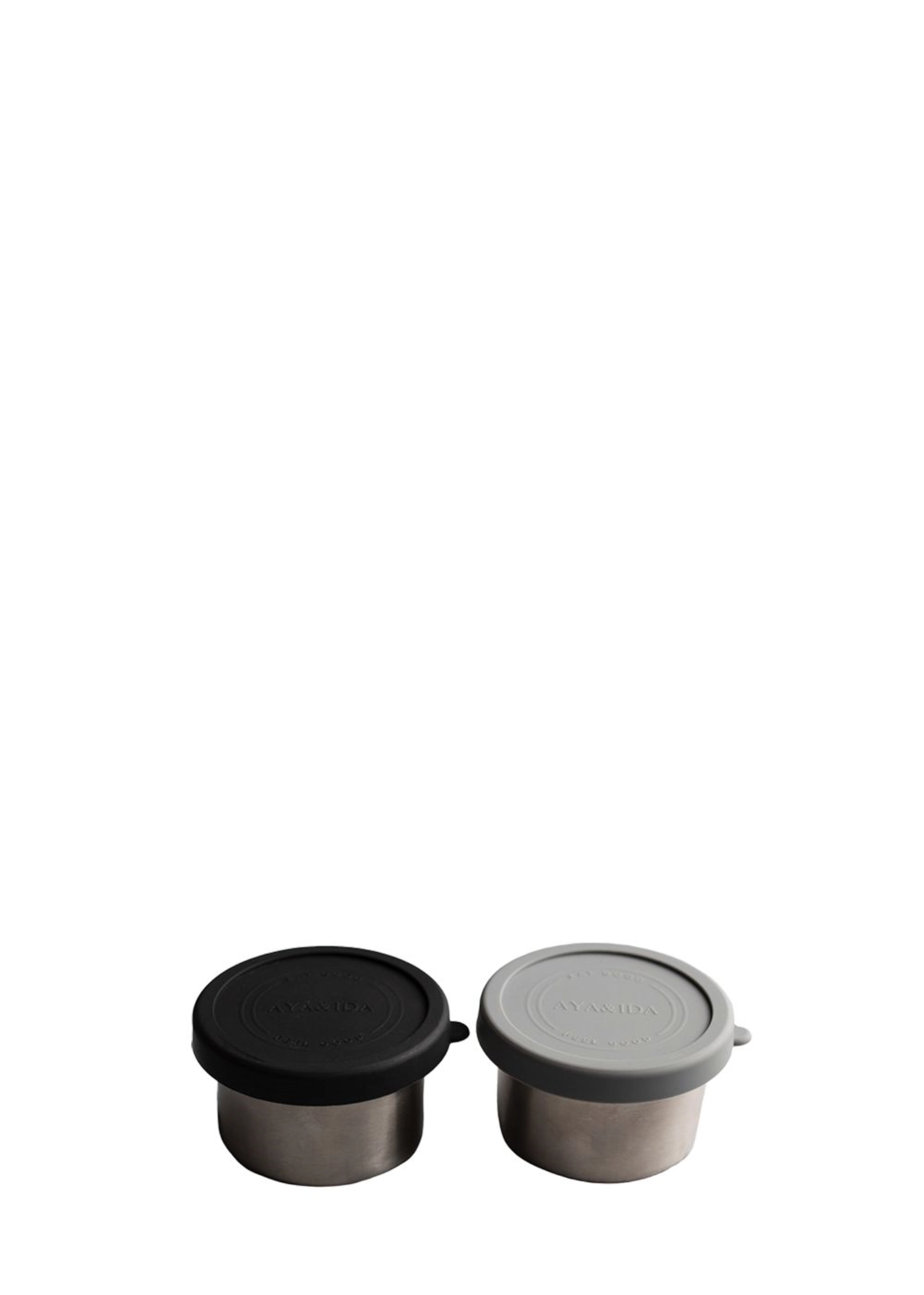set de 2 Snack Container 100ml Dark Grey/Matte Black