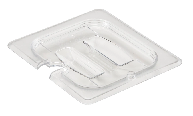 Couvercle de bac GN PC GN 1/6 avec encoche et poignée