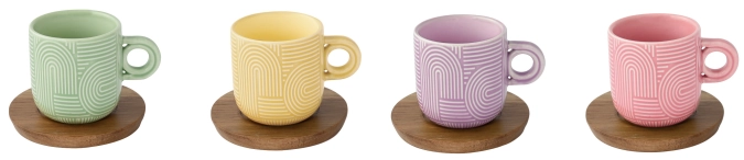 4er Set Take a Loop Espressotasse