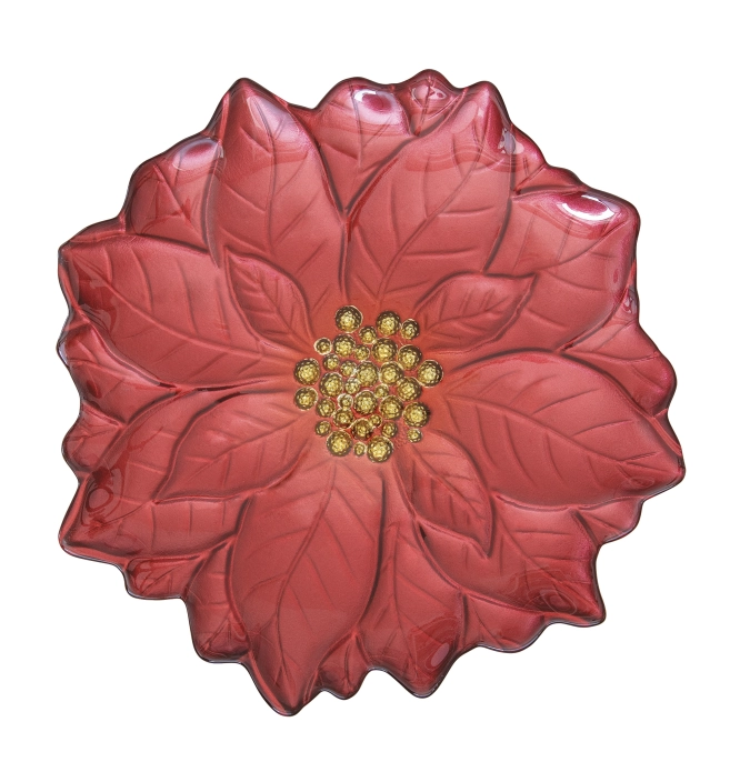 Glasteller in Geschenkkarton Christrose