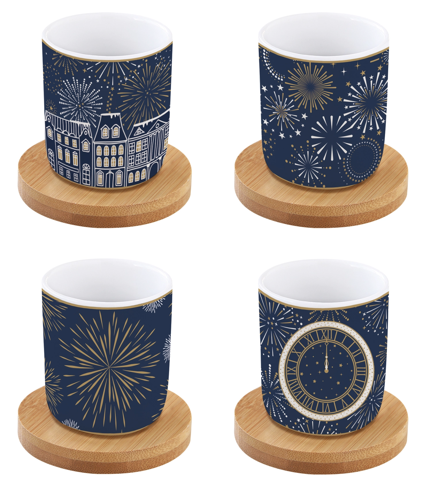Set de 4 Midnight tasses à espresso