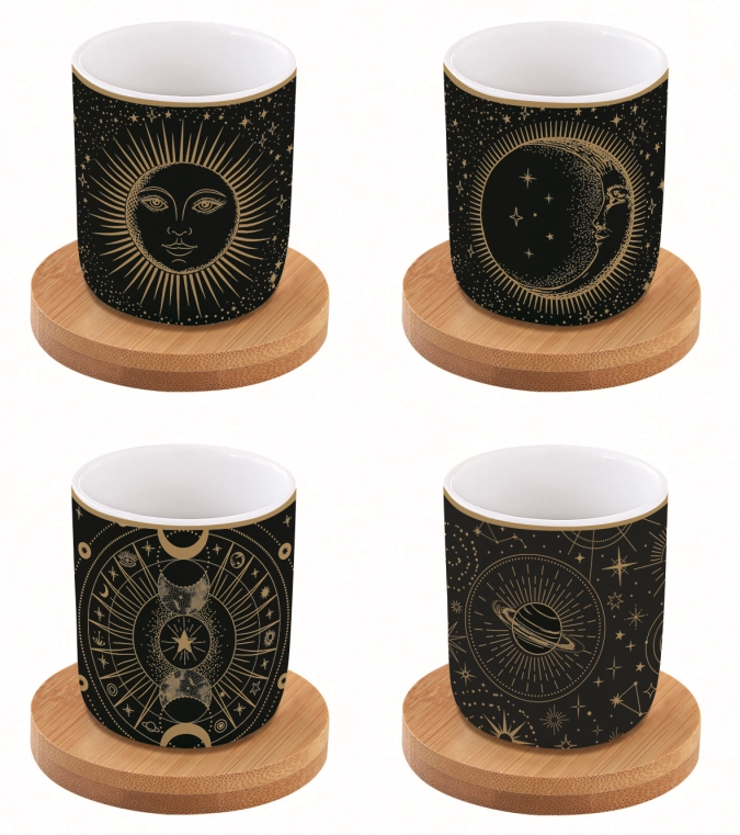 4er Set Celestial Espressotasse