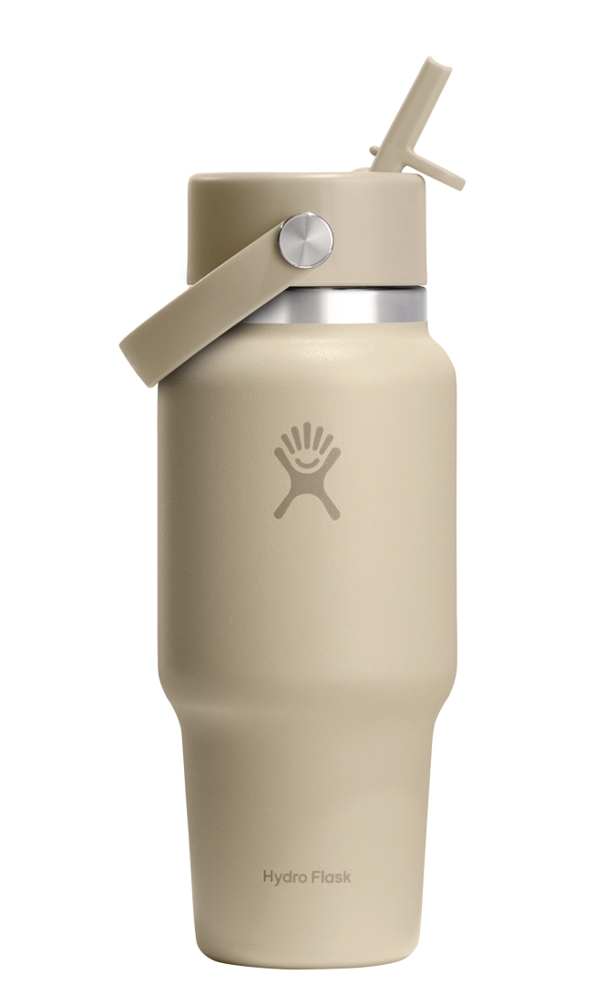 Gourde Wide Flex Couvercle avec paille