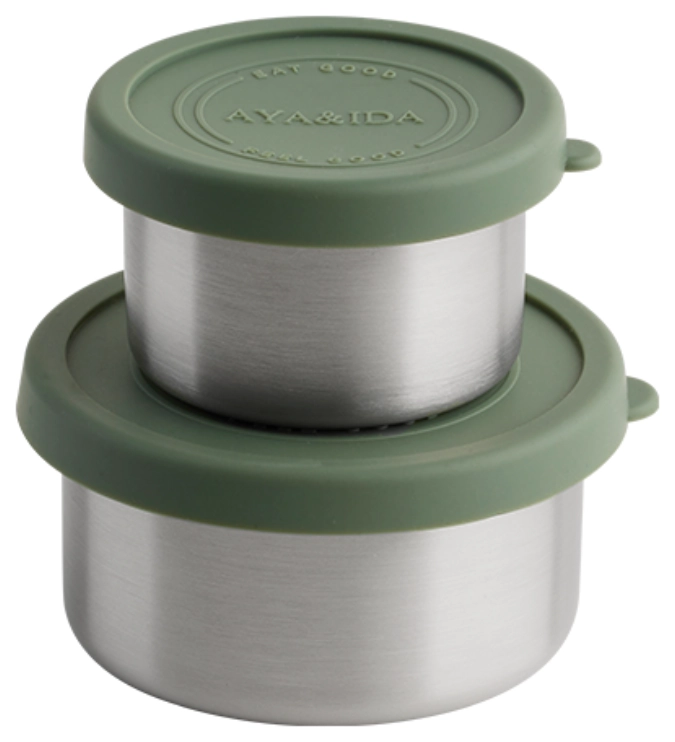 2er Set Snack Container 100ml + 200ml Tropical Green