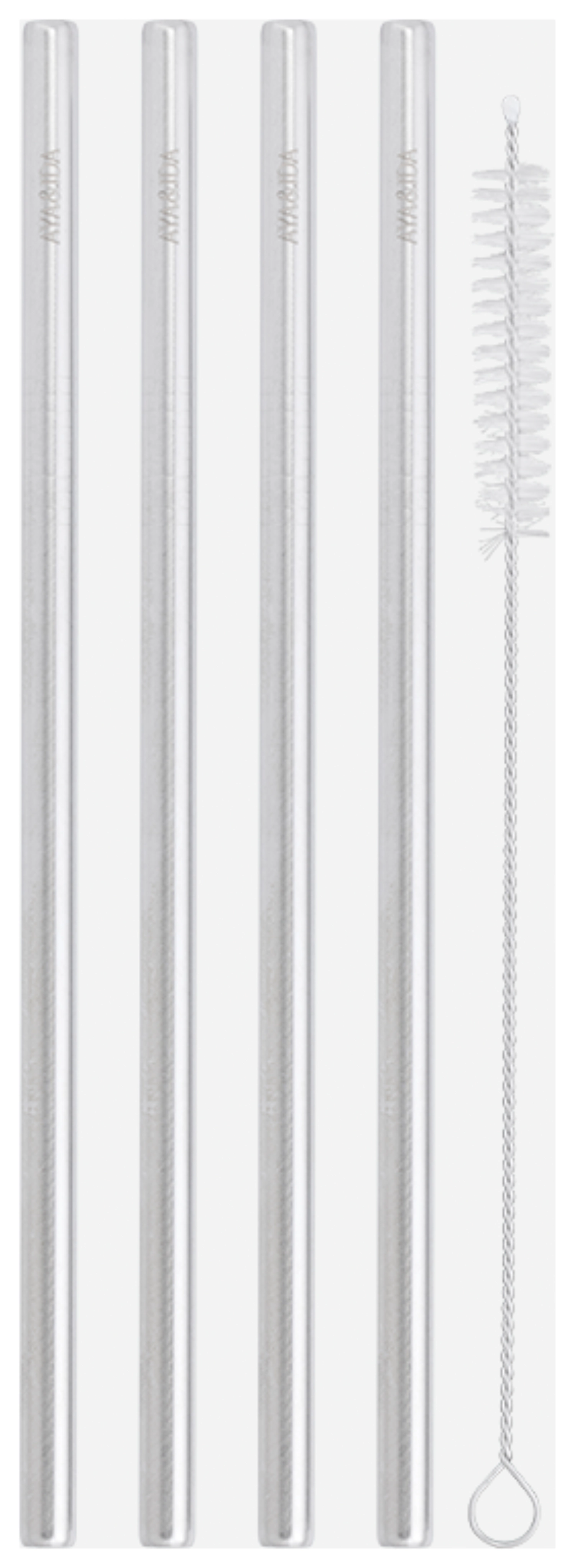 Set de 4 pailles avec brosse