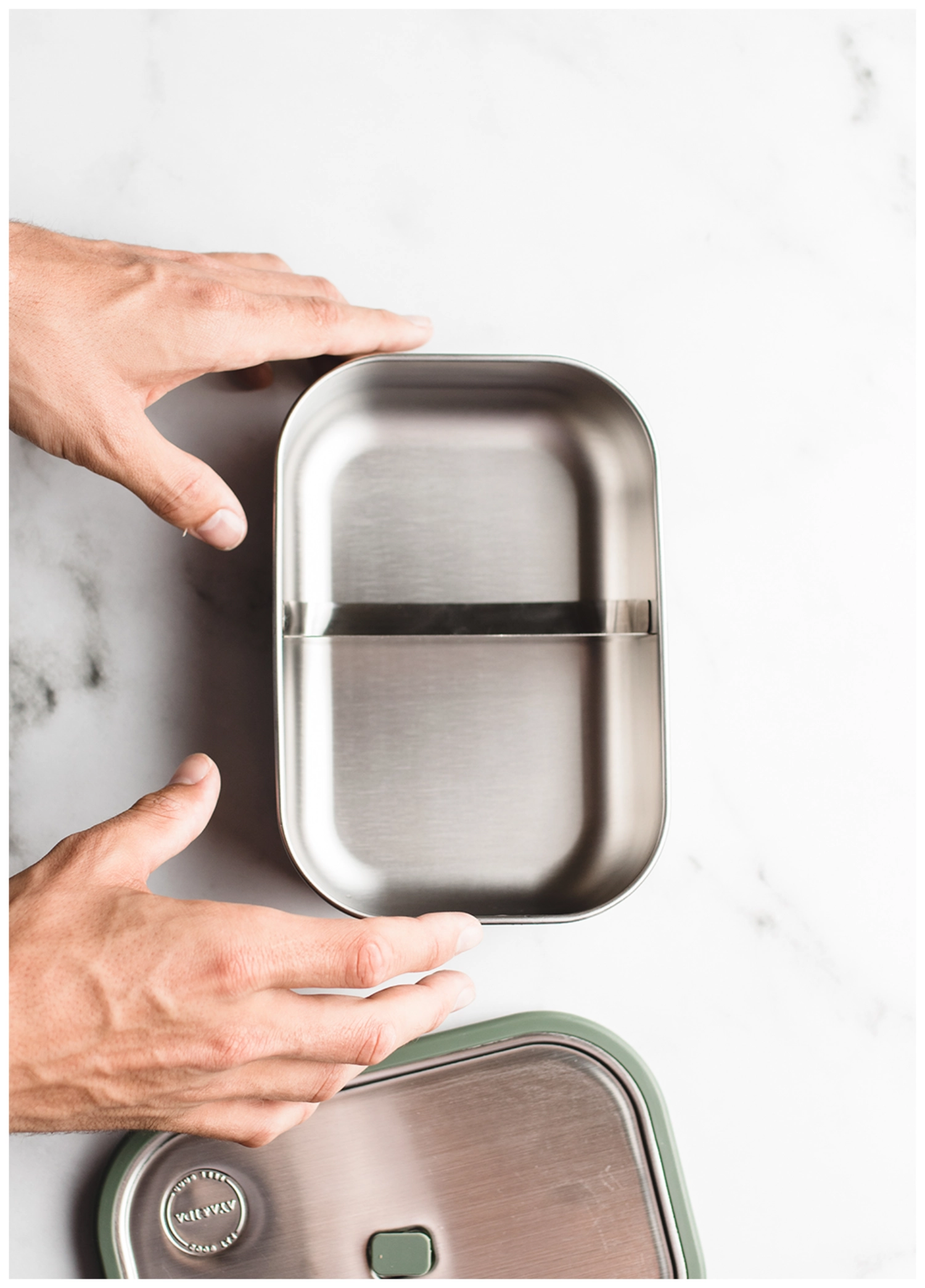 Séparateur pour boîte à lunch en acier inox