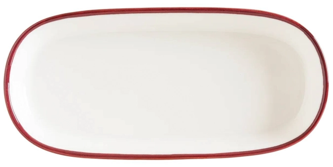 Linea Burgundy Hygge Teller oval