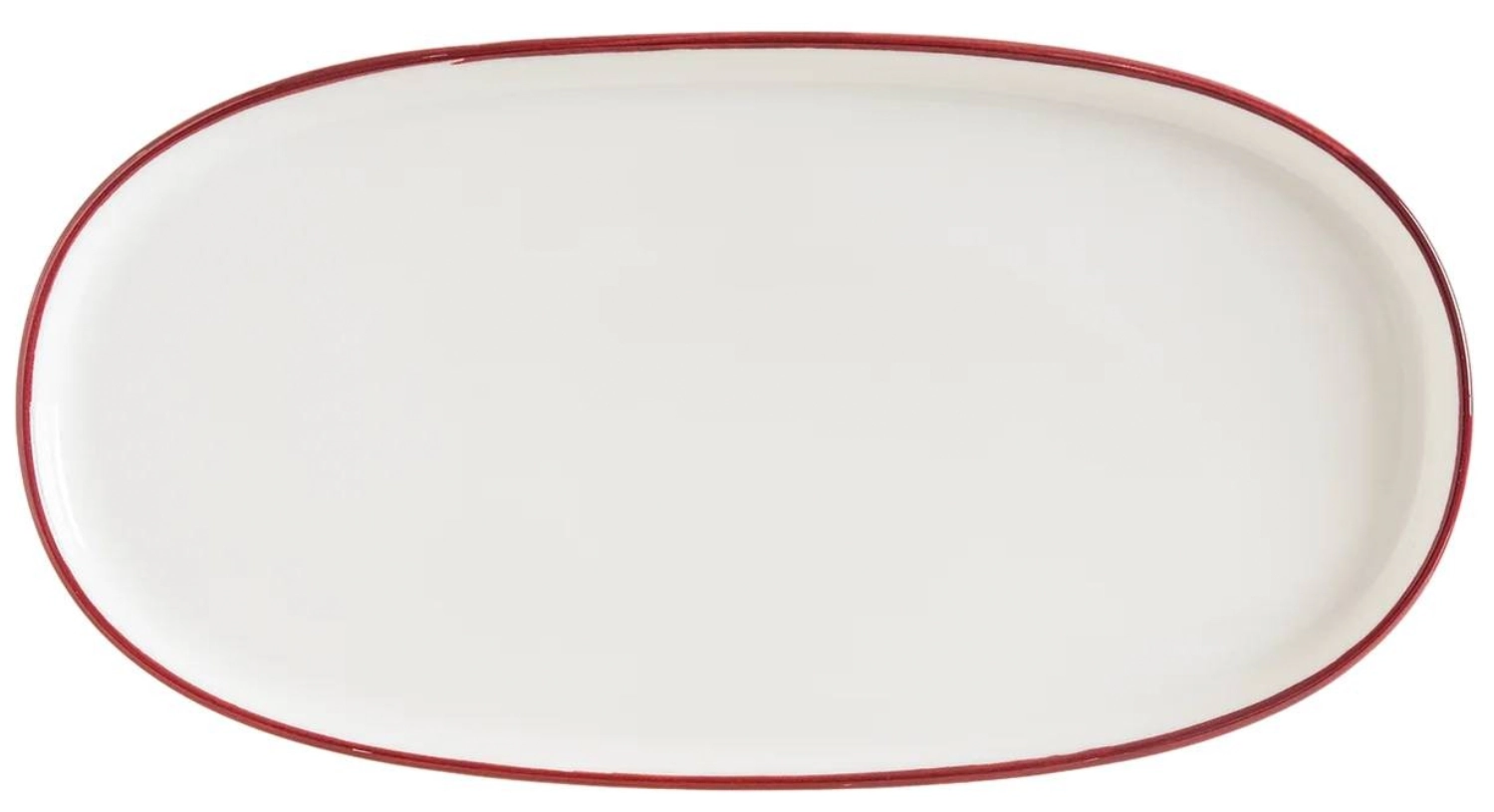 Linea Burgundy Hygge Teller oval