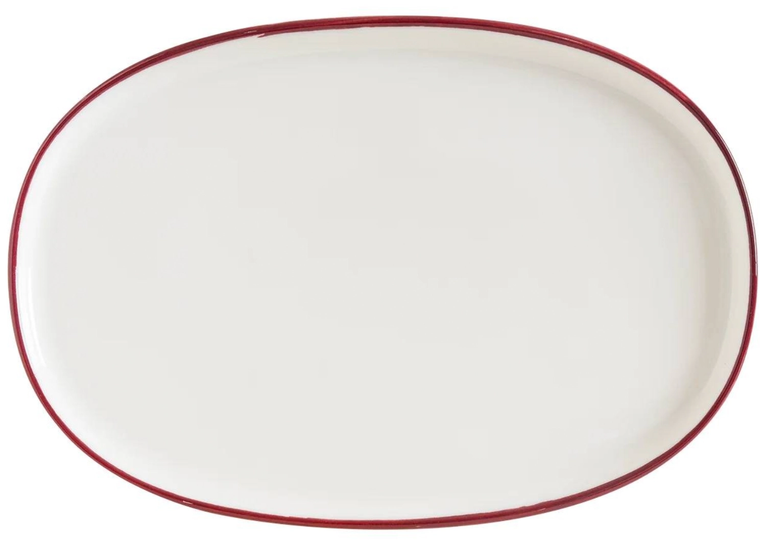 Linea Burgundy Hygge Teller oval