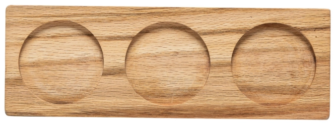 Aparte Platte für 3 Schalen