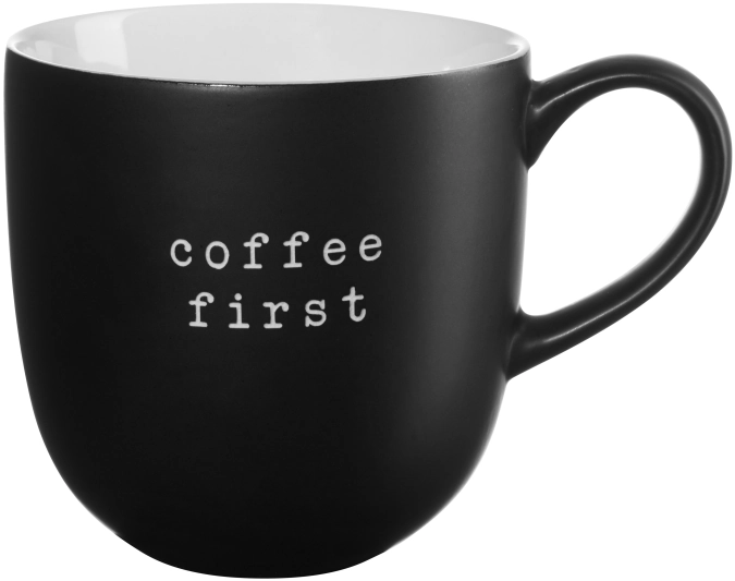 Hey! Mug, coffee first 0.35l
