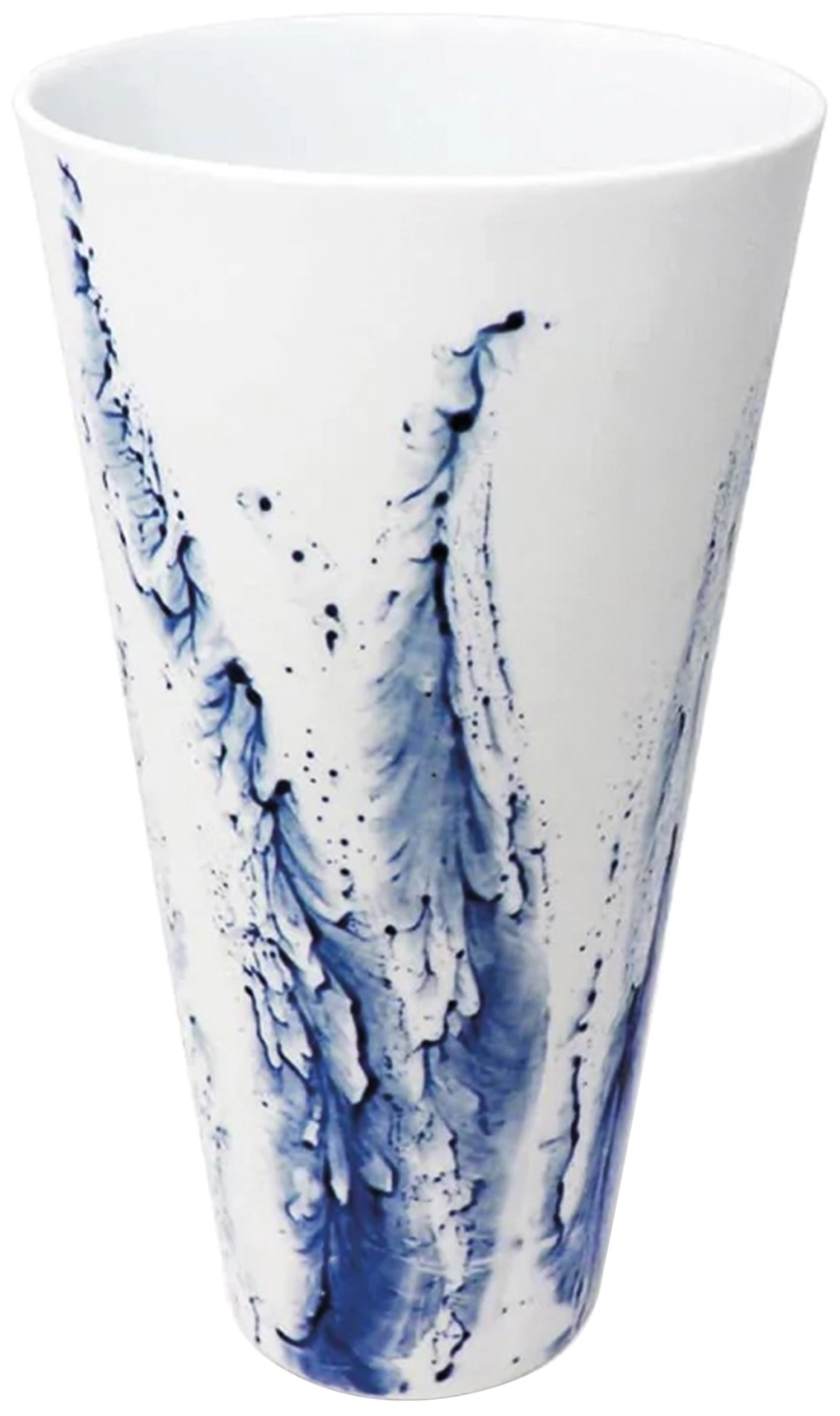 Blue Impression Vase