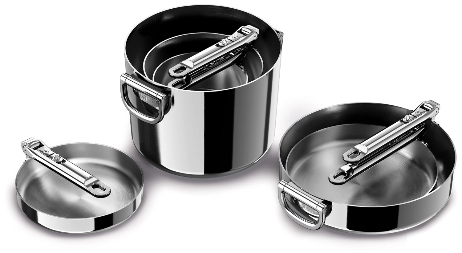 6er Set Space Steel Pfannenset