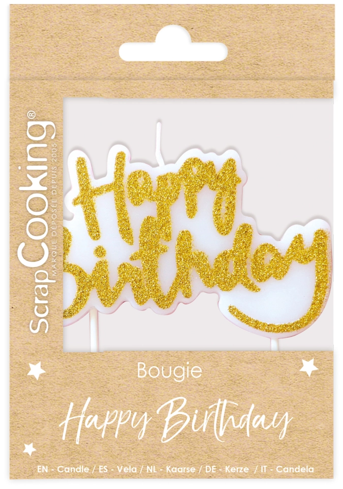 Bougie Happy Birthday